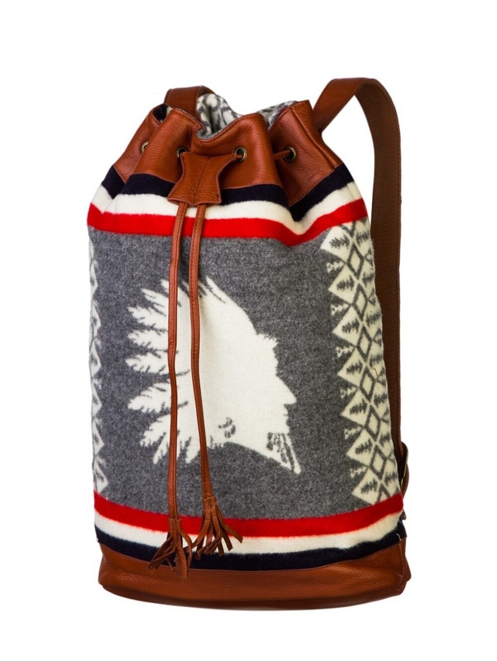 Pendleton "Heroic Chief" Leather Backpack